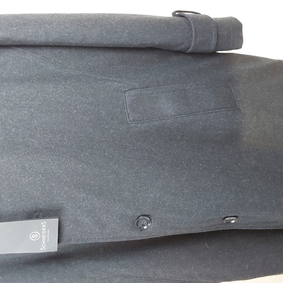 Schneiders- Mens Jimmie Rainloden Charcoal Dress Coat Austria Wool Sz.L (44-46) - Picture 6 of 16